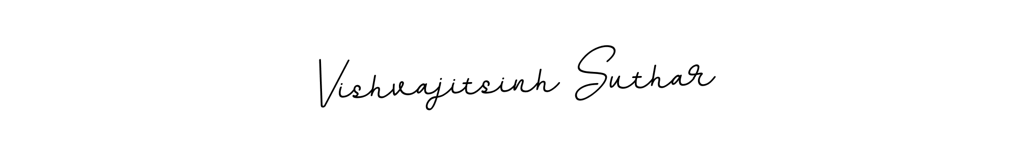 How to make Vishvajitsinh Suthar name signature. Use BallpointsItalic-DORy9 style for creating short signs online. This is the latest handwritten sign. Vishvajitsinh Suthar signature style 11 images and pictures png