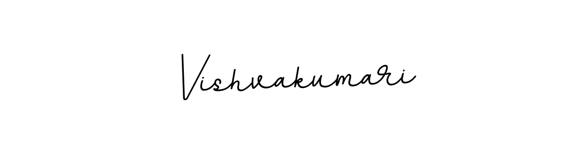 How to make Vishvakumari name signature. Use BallpointsItalic-DORy9 style for creating short signs online. This is the latest handwritten sign. Vishvakumari signature style 11 images and pictures png