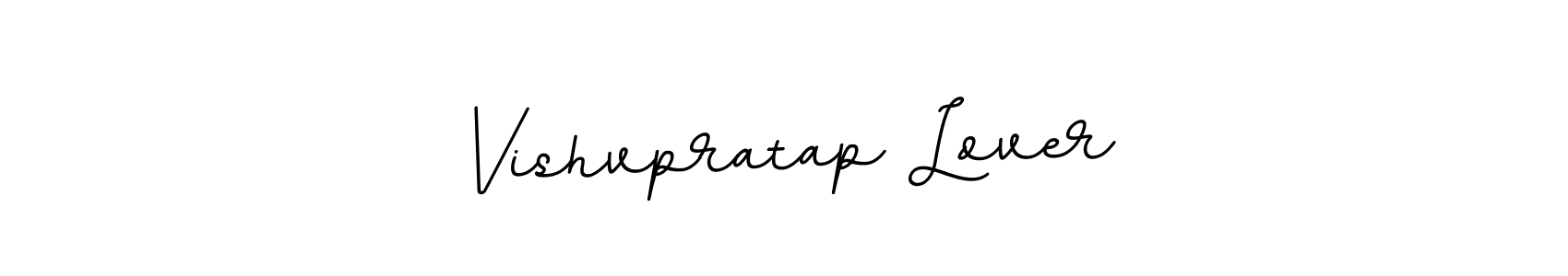 You should practise on your own different ways (BallpointsItalic-DORy9) to write your name (Vishvpratap Lover) in signature. don't let someone else do it for you. Vishvpratap Lover signature style 11 images and pictures png