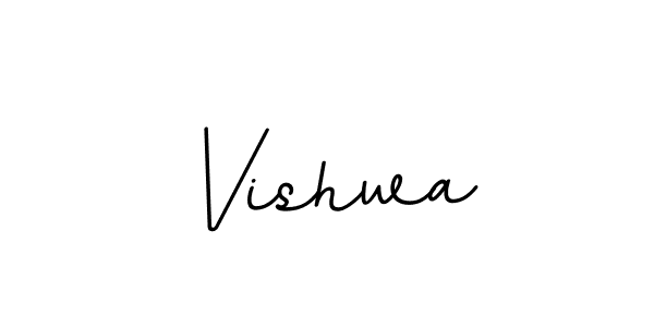 You should practise on your own different ways (BallpointsItalic-DORy9) to write your name (Vishwa) in signature. don't let someone else do it for you. Vishwa signature style 11 images and pictures png