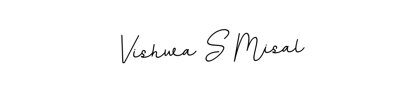 Vishwa S Misal stylish signature style. Best Handwritten Sign (BallpointsItalic-DORy9) for my name. Handwritten Signature Collection Ideas for my name Vishwa S Misal. Vishwa S Misal signature style 11 images and pictures png