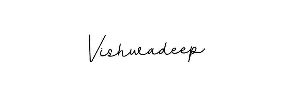 Make a beautiful signature design for name Vishwadeep. With this signature (BallpointsItalic-DORy9) style, you can create a handwritten signature for free. Vishwadeep signature style 11 images and pictures png