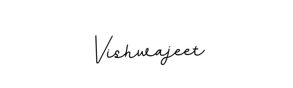 Vishwajeet stylish signature style. Best Handwritten Sign (BallpointsItalic-DORy9) for my name. Handwritten Signature Collection Ideas for my name Vishwajeet. Vishwajeet signature style 11 images and pictures png