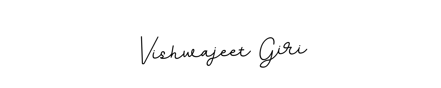 Make a beautiful signature design for name Vishwajeet Giri. With this signature (BallpointsItalic-DORy9) style, you can create a handwritten signature for free. Vishwajeet Giri signature style 11 images and pictures png