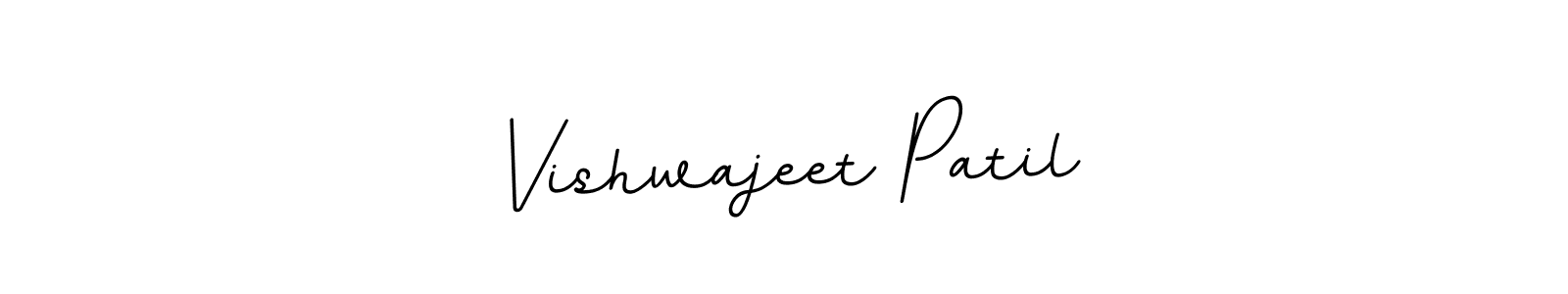 Make a beautiful signature design for name Vishwajeet Patil. With this signature (BallpointsItalic-DORy9) style, you can create a handwritten signature for free. Vishwajeet Patil signature style 11 images and pictures png