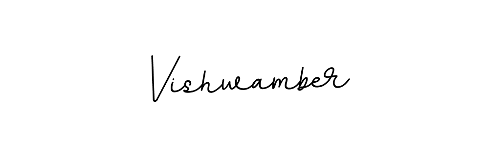 Use a signature maker to create a handwritten signature online. With this signature software, you can design (BallpointsItalic-DORy9) your own signature for name Vishwamber. Vishwamber signature style 11 images and pictures png