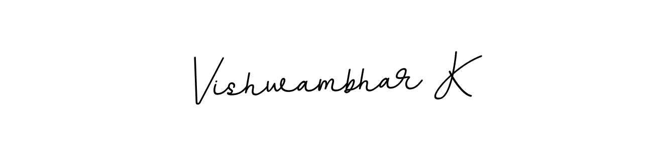 You should practise on your own different ways (BallpointsItalic-DORy9) to write your name (Vishwambhar K) in signature. don't let someone else do it for you. Vishwambhar K signature style 11 images and pictures png