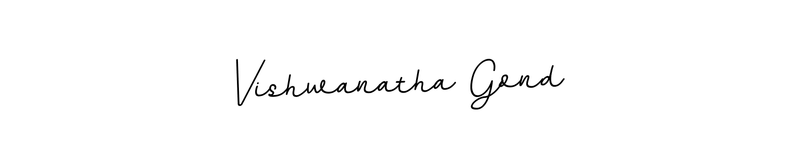 Use a signature maker to create a handwritten signature online. With this signature software, you can design (BallpointsItalic-DORy9) your own signature for name Vishwanatha Gond. Vishwanatha Gond signature style 11 images and pictures png