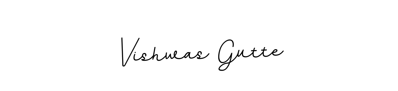 Make a beautiful signature design for name Vishwas Gutte. With this signature (BallpointsItalic-DORy9) style, you can create a handwritten signature for free. Vishwas Gutte signature style 11 images and pictures png