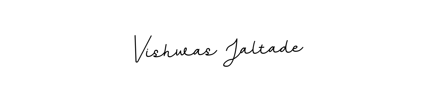 Create a beautiful signature design for name Vishwas Jaltade. With this signature (BallpointsItalic-DORy9) fonts, you can make a handwritten signature for free. Vishwas Jaltade signature style 11 images and pictures png