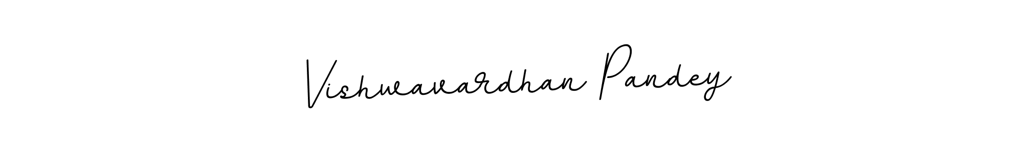 Make a beautiful signature design for name Vishwavardhan Pandey. With this signature (BallpointsItalic-DORy9) style, you can create a handwritten signature for free. Vishwavardhan Pandey signature style 11 images and pictures png