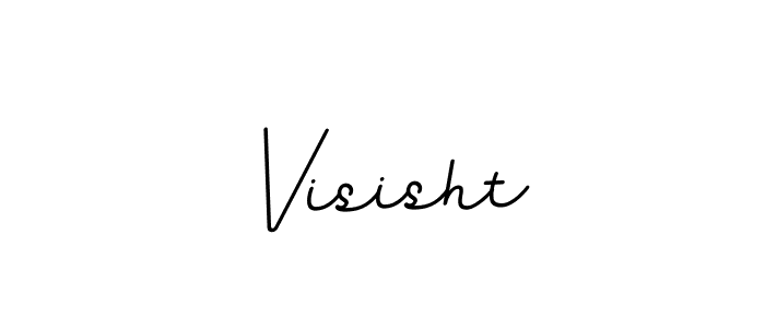 Design your own signature with our free online signature maker. With this signature software, you can create a handwritten (BallpointsItalic-DORy9) signature for name Visisht. Visisht signature style 11 images and pictures png