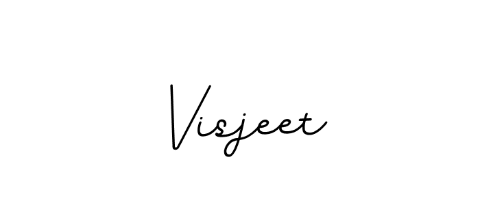 You should practise on your own different ways (BallpointsItalic-DORy9) to write your name (Visjeet) in signature. don't let someone else do it for you. Visjeet signature style 11 images and pictures png