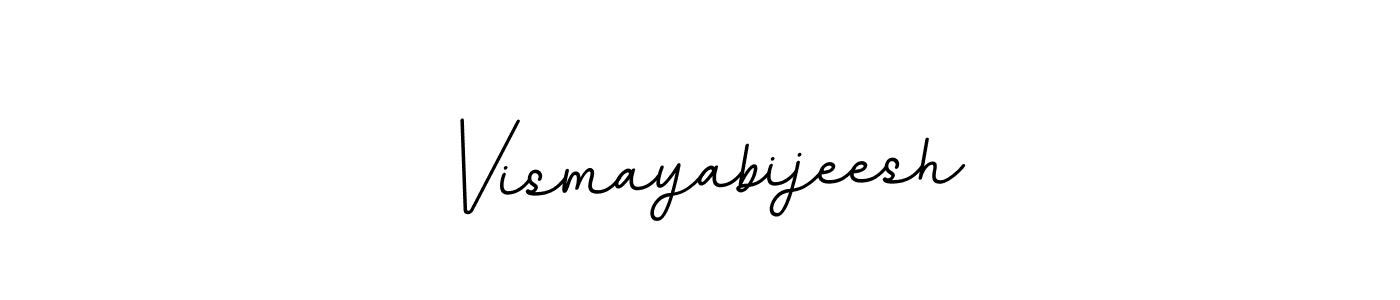 if you are searching for the best signature style for your name Vismayabijeesh. so please give up your signature search. here we have designed multiple signature styles  using BallpointsItalic-DORy9. Vismayabijeesh signature style 11 images and pictures png