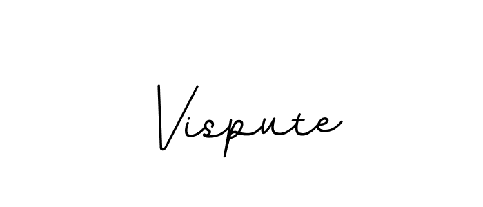 Use a signature maker to create a handwritten signature online. With this signature software, you can design (BallpointsItalic-DORy9) your own signature for name Vispute. Vispute signature style 11 images and pictures png