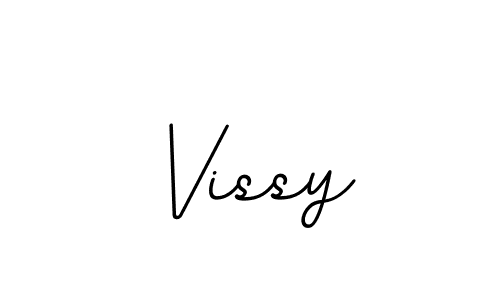 Make a beautiful signature design for name Vissy. With this signature (BallpointsItalic-DORy9) style, you can create a handwritten signature for free. Vissy signature style 11 images and pictures png