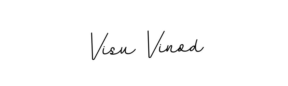 Visu Vinod stylish signature style. Best Handwritten Sign (BallpointsItalic-DORy9) for my name. Handwritten Signature Collection Ideas for my name Visu Vinod. Visu Vinod signature style 11 images and pictures png