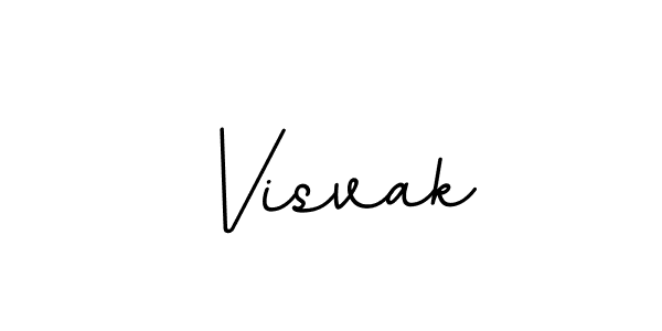 Use a signature maker to create a handwritten signature online. With this signature software, you can design (BallpointsItalic-DORy9) your own signature for name Visvak. Visvak signature style 11 images and pictures png