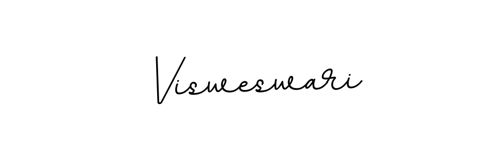 Use a signature maker to create a handwritten signature online. With this signature software, you can design (BallpointsItalic-DORy9) your own signature for name Visweswari. Visweswari signature style 11 images and pictures png
