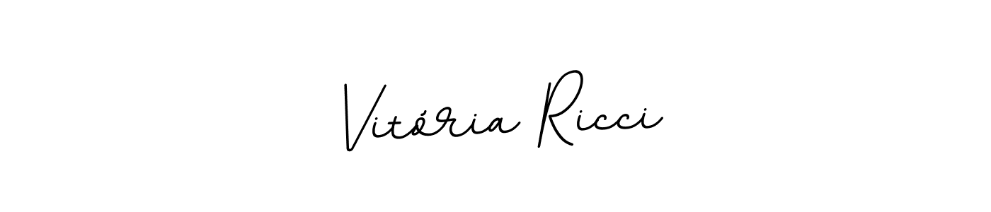 Use a signature maker to create a handwritten signature online. With this signature software, you can design (BallpointsItalic-DORy9) your own signature for name Vitória Ricci. Vitória Ricci signature style 11 images and pictures png