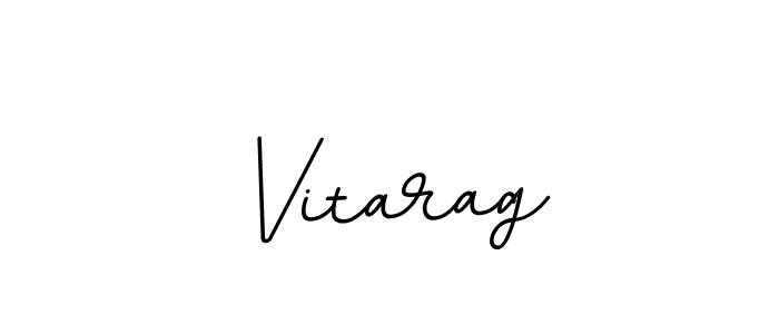 How to make Vitarag signature? BallpointsItalic-DORy9 is a professional autograph style. Create handwritten signature for Vitarag name. Vitarag signature style 11 images and pictures png