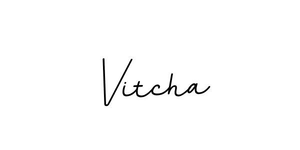 Use a signature maker to create a handwritten signature online. With this signature software, you can design (BallpointsItalic-DORy9) your own signature for name Vitcha. Vitcha signature style 11 images and pictures png