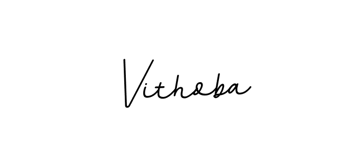 Create a beautiful signature design for name Vithoba. With this signature (BallpointsItalic-DORy9) fonts, you can make a handwritten signature for free. Vithoba signature style 11 images and pictures png