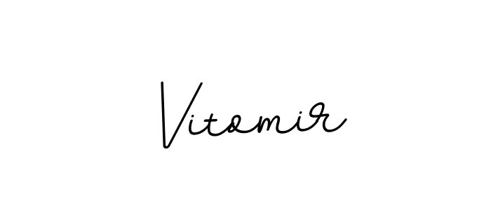 Design your own signature with our free online signature maker. With this signature software, you can create a handwritten (BallpointsItalic-DORy9) signature for name Vitomir. Vitomir signature style 11 images and pictures png