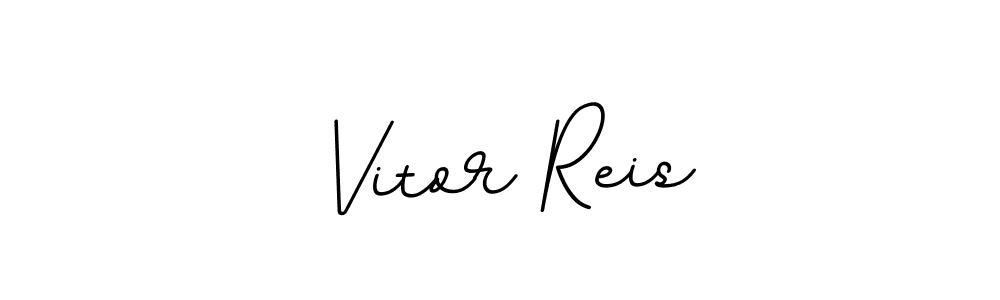 Make a beautiful signature design for name Vitor Reis. With this signature (BallpointsItalic-DORy9) style, you can create a handwritten signature for free. Vitor Reis signature style 11 images and pictures png
