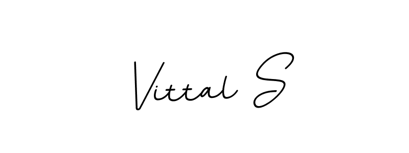 Create a beautiful signature design for name Vittal S. With this signature (BallpointsItalic-DORy9) fonts, you can make a handwritten signature for free. Vittal S signature style 11 images and pictures png