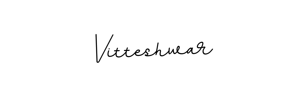 How to make Vitteshwar name signature. Use BallpointsItalic-DORy9 style for creating short signs online. This is the latest handwritten sign. Vitteshwar signature style 11 images and pictures png