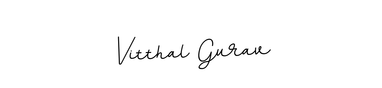 How to make Vitthal Gurav signature? BallpointsItalic-DORy9 is a professional autograph style. Create handwritten signature for Vitthal Gurav name. Vitthal Gurav signature style 11 images and pictures png