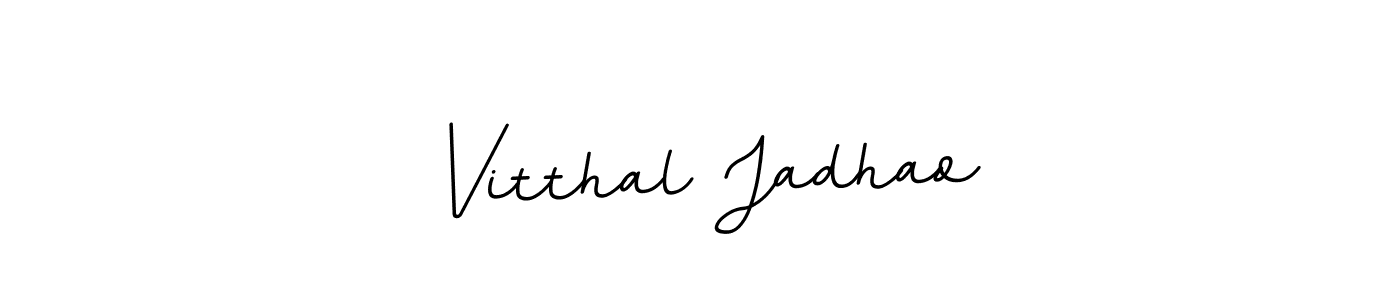 Create a beautiful signature design for name Vitthal Jadhao. With this signature (BallpointsItalic-DORy9) fonts, you can make a handwritten signature for free. Vitthal Jadhao signature style 11 images and pictures png