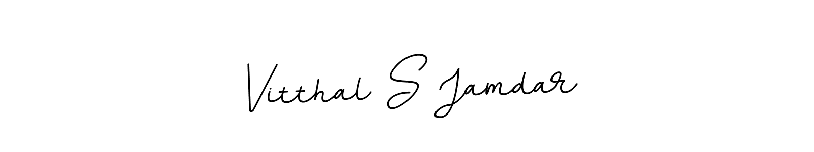 if you are searching for the best signature style for your name Vitthal S Jamdar. so please give up your signature search. here we have designed multiple signature styles  using BallpointsItalic-DORy9. Vitthal S Jamdar signature style 11 images and pictures png