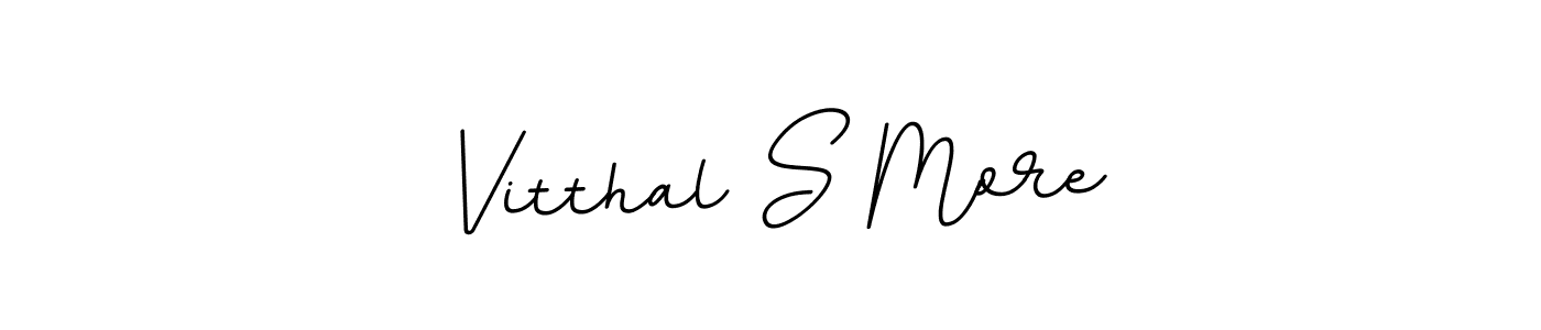 Make a beautiful signature design for name Vitthal S More. With this signature (BallpointsItalic-DORy9) style, you can create a handwritten signature for free. Vitthal S More signature style 11 images and pictures png