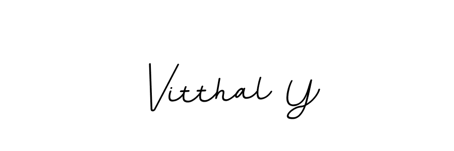 Design your own signature with our free online signature maker. With this signature software, you can create a handwritten (BallpointsItalic-DORy9) signature for name Vitthal Y. Vitthal Y signature style 11 images and pictures png