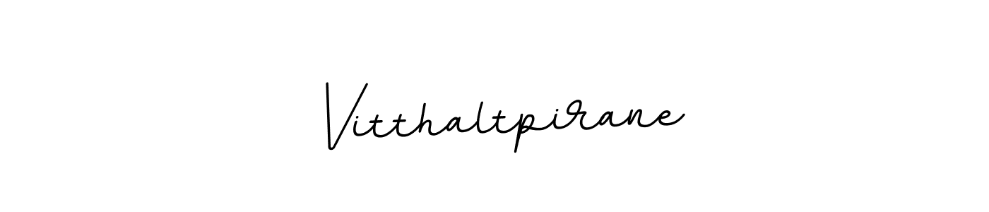 Design your own signature with our free online signature maker. With this signature software, you can create a handwritten (BallpointsItalic-DORy9) signature for name Vitthaltpirane. Vitthaltpirane signature style 11 images and pictures png