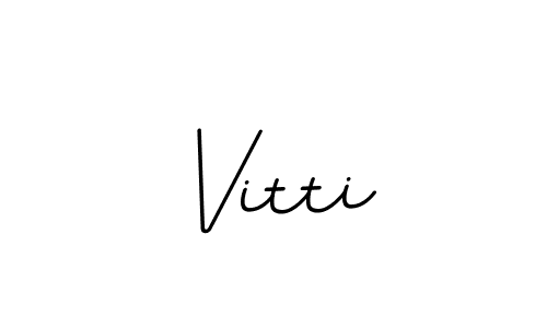 Create a beautiful signature design for name Vitti. With this signature (BallpointsItalic-DORy9) fonts, you can make a handwritten signature for free. Vitti signature style 11 images and pictures png