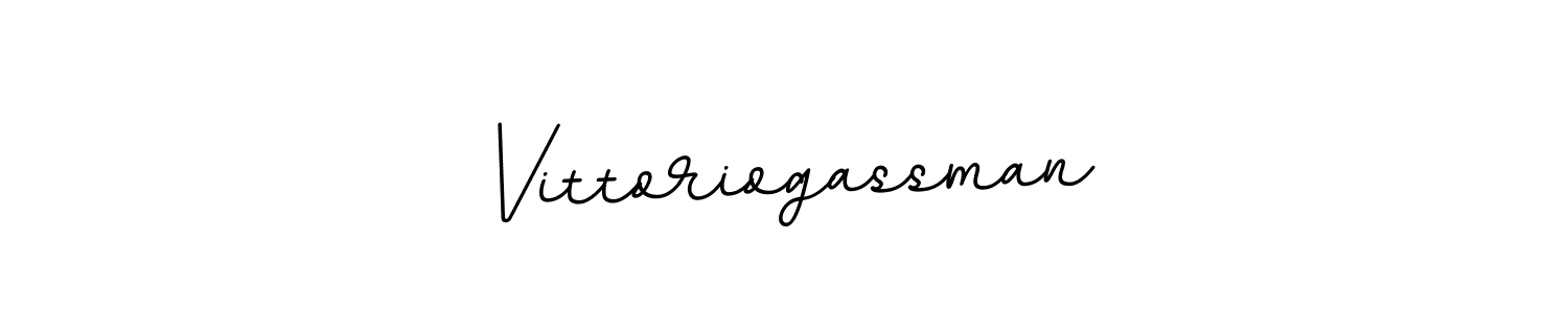 Design your own signature with our free online signature maker. With this signature software, you can create a handwritten (BallpointsItalic-DORy9) signature for name Vittoriogassman. Vittoriogassman signature style 11 images and pictures png