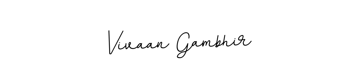 It looks lik you need a new signature style for name Vivaan Gambhir. Design unique handwritten (BallpointsItalic-DORy9) signature with our free signature maker in just a few clicks. Vivaan Gambhir signature style 11 images and pictures png