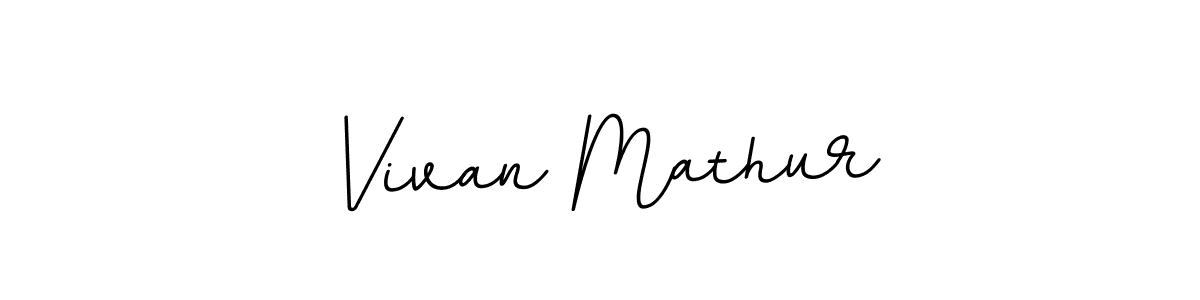 Vivan Mathur stylish signature style. Best Handwritten Sign (BallpointsItalic-DORy9) for my name. Handwritten Signature Collection Ideas for my name Vivan Mathur. Vivan Mathur signature style 11 images and pictures png