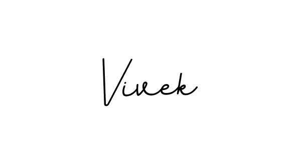 How to make Vivek  name signature. Use BallpointsItalic-DORy9 style for creating short signs online. This is the latest handwritten sign. Vivek  signature style 11 images and pictures png