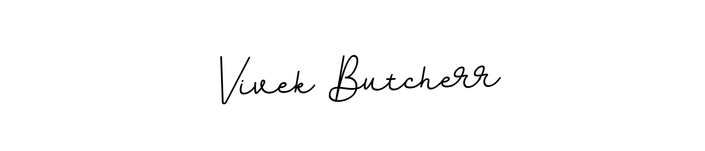 Also we have Vivek Butcherr name is the best signature style. Create professional handwritten signature collection using BallpointsItalic-DORy9 autograph style. Vivek Butcherr signature style 11 images and pictures png