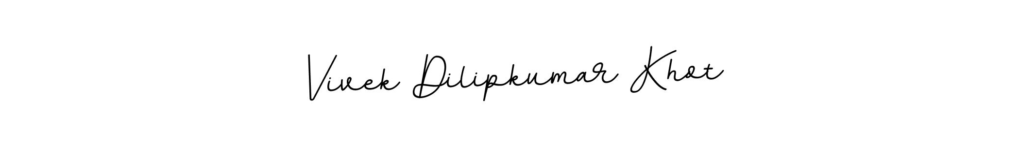 Create a beautiful signature design for name Vivek Dilipkumar Khot. With this signature (BallpointsItalic-DORy9) fonts, you can make a handwritten signature for free. Vivek Dilipkumar Khot signature style 11 images and pictures png