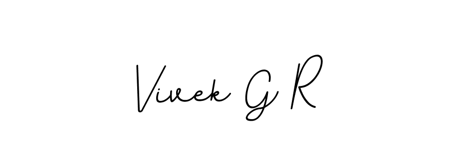 Make a beautiful signature design for name Vivek G R. Use this online signature maker to create a handwritten signature for free. Vivek G R signature style 11 images and pictures png