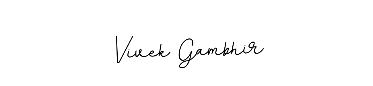 Also we have Vivek Gambhir name is the best signature style. Create professional handwritten signature collection using BallpointsItalic-DORy9 autograph style. Vivek Gambhir signature style 11 images and pictures png