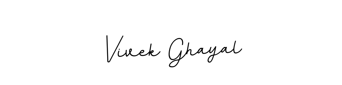 Make a beautiful signature design for name Vivek Ghayal. With this signature (BallpointsItalic-DORy9) style, you can create a handwritten signature for free. Vivek Ghayal signature style 11 images and pictures png