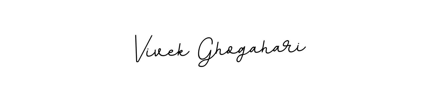 Make a beautiful signature design for name Vivek Ghogahari. With this signature (BallpointsItalic-DORy9) style, you can create a handwritten signature for free. Vivek Ghogahari signature style 11 images and pictures png