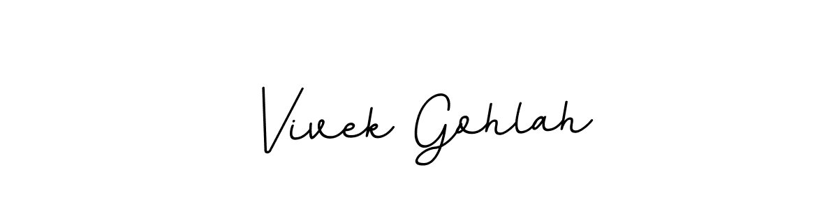 Vivek Gohlah stylish signature style. Best Handwritten Sign (BallpointsItalic-DORy9) for my name. Handwritten Signature Collection Ideas for my name Vivek Gohlah. Vivek Gohlah signature style 11 images and pictures png