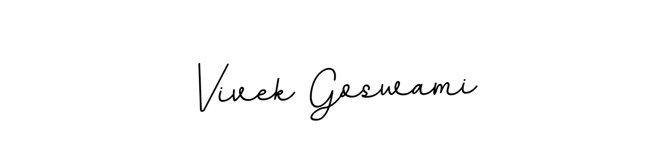 The best way (BallpointsItalic-DORy9) to make a short signature is to pick only two or three words in your name. The name Vivek Goswami include a total of six letters. For converting this name. Vivek Goswami signature style 11 images and pictures png